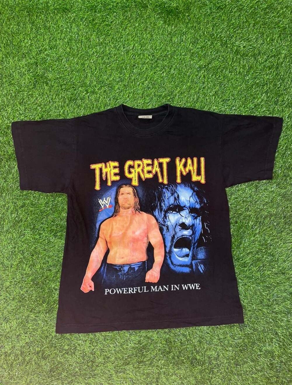 Harry Stone The Great Khali Powerful Man in WWE Double Sided Graphic T-Shirt